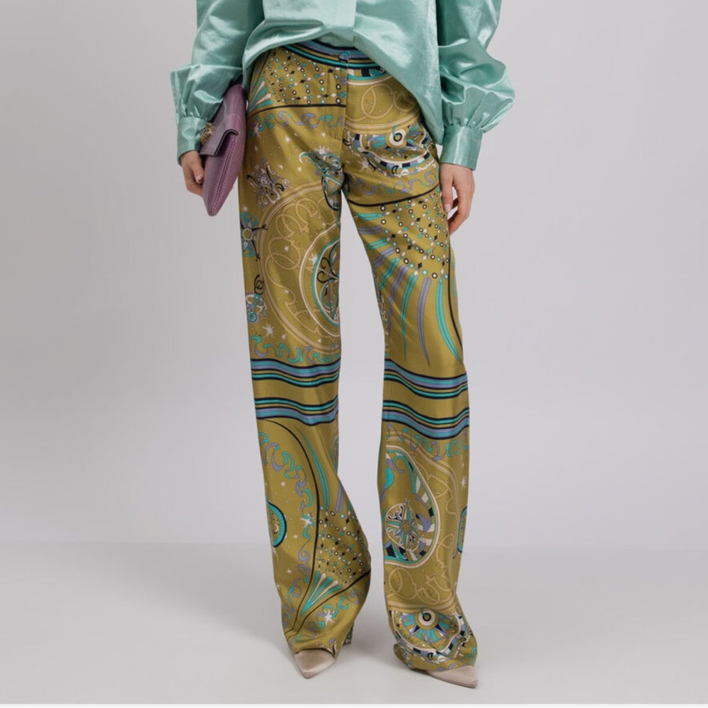 Silk Pucci printed pants